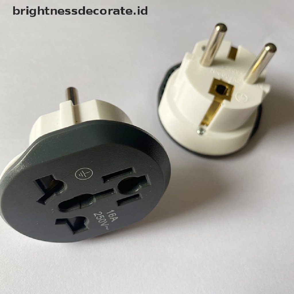 1pc Adapter Konverter Socket Eu Plug Universal 16a Us Ke Eu Au Us Uk Cn Ke