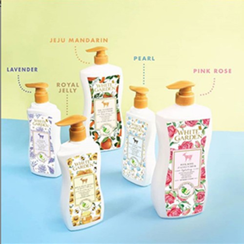 WHITE GARDEN Shower Cream All Variant 1100ml Sabun Cair / Sabun Susu Kambing / Apple Stem Cell