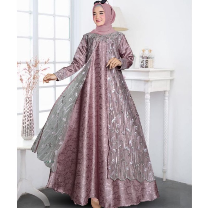 Busana Muslim Gamis Murah Gaun Pesta Muslimah Model gamis terbaru 2021 2022 Baju Pesta Wanita Kondan