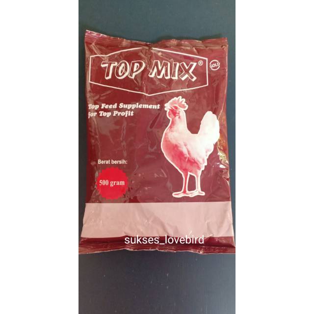 Top Mix 500 gr (campuran pakan ayam)