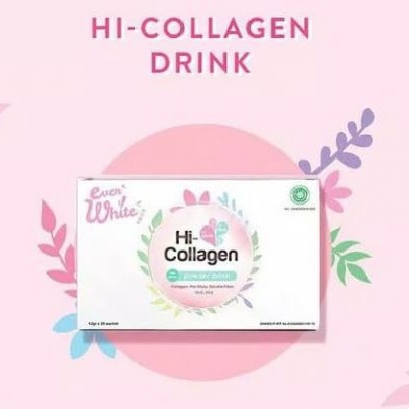 Minuman Tinggi Collagen Ever White Hi-Collagen Drink / Original 100% Memutihkan Badan dan Wajah