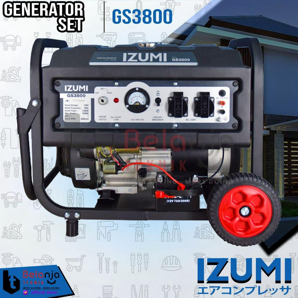 Izumi NLG Genset Bensin GS3800 Generator Set Listrik 2800 Watt GS 3800