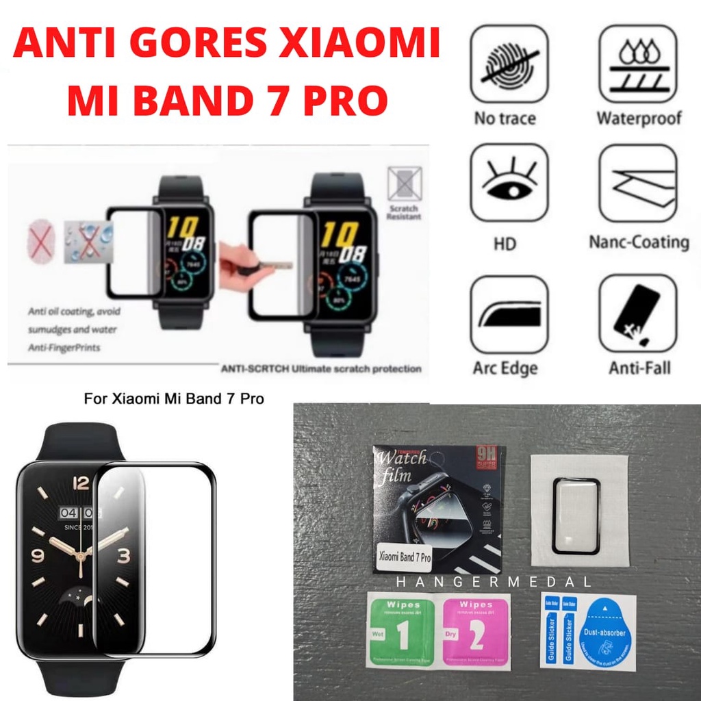 Anti Gores Xiaomi Mi Band 7 Pro Pelindung Layar 3d Curved Hydrogel