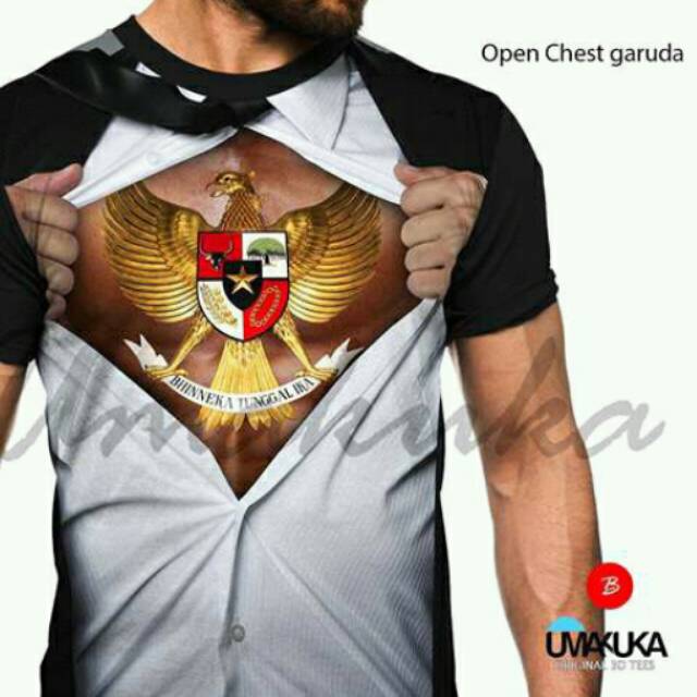 KAOS 3D OPEN CHEST GARUDA.