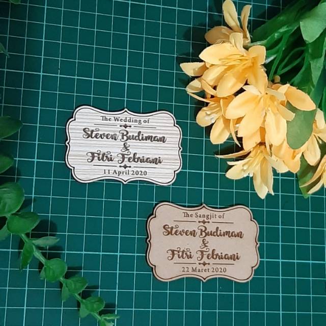 

PO Mdf nama / nama mahar/ akrilik nama /nama dimahar/laser cut nama/frame nama/ukir nama