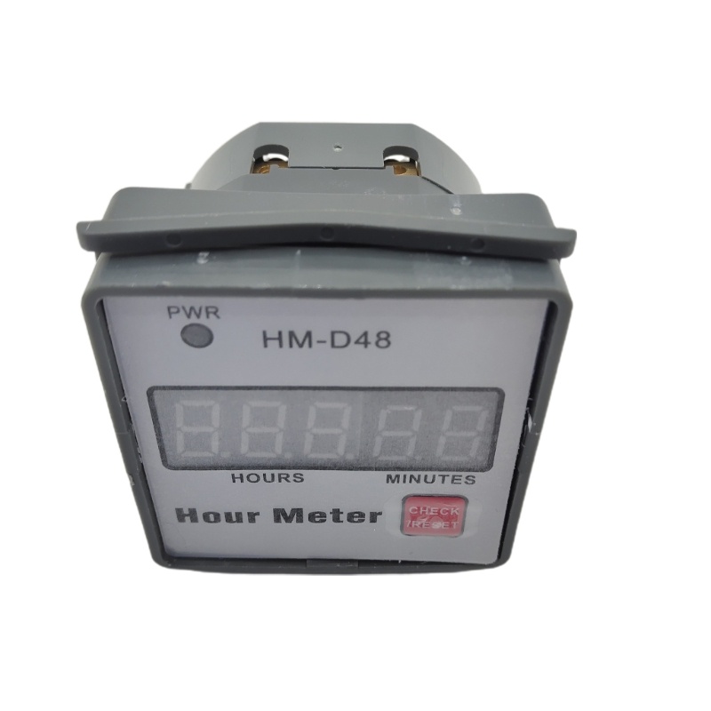 Zzz Hour Meter HM-D48 Hourmeter 0 999.99h 220V Dengan Timer Untuk Mesin Pemotong Rumput