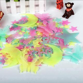101pcs Stiker Bentuk Bintang Glow In The Dark Untuk 101pcs Stiker Bentuk Bintang Glow In The Dark Untuk