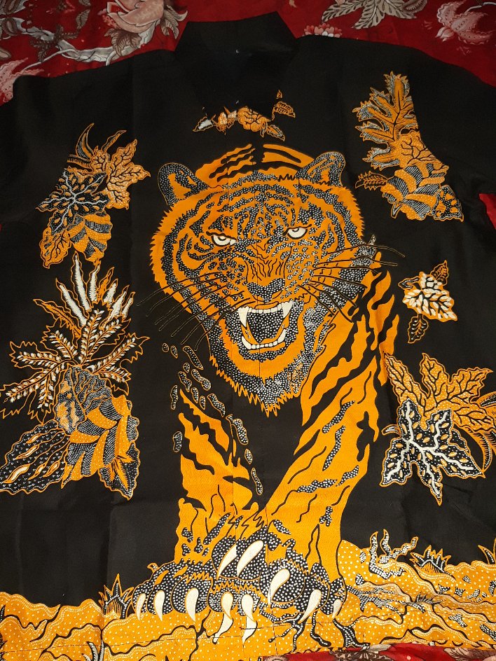 Macan Pendek Kemeja Batik Pria Full Furing Katun Sragenan