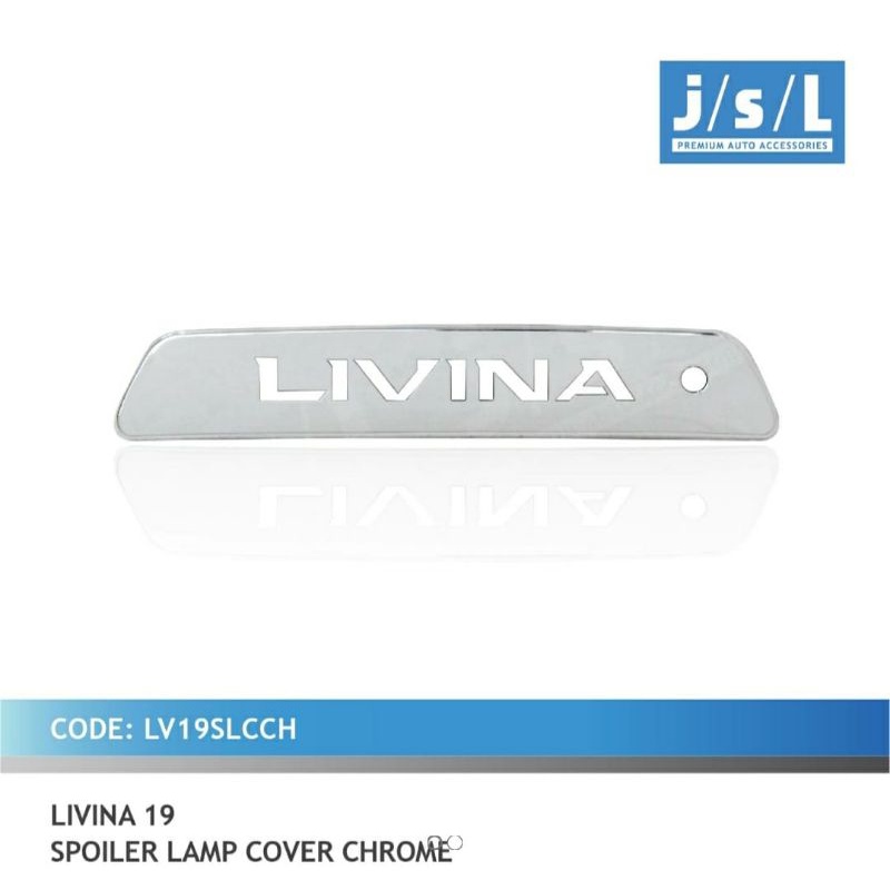 cover spoiler lamp all new Livina 2019 chrome &amp; hitam jsl