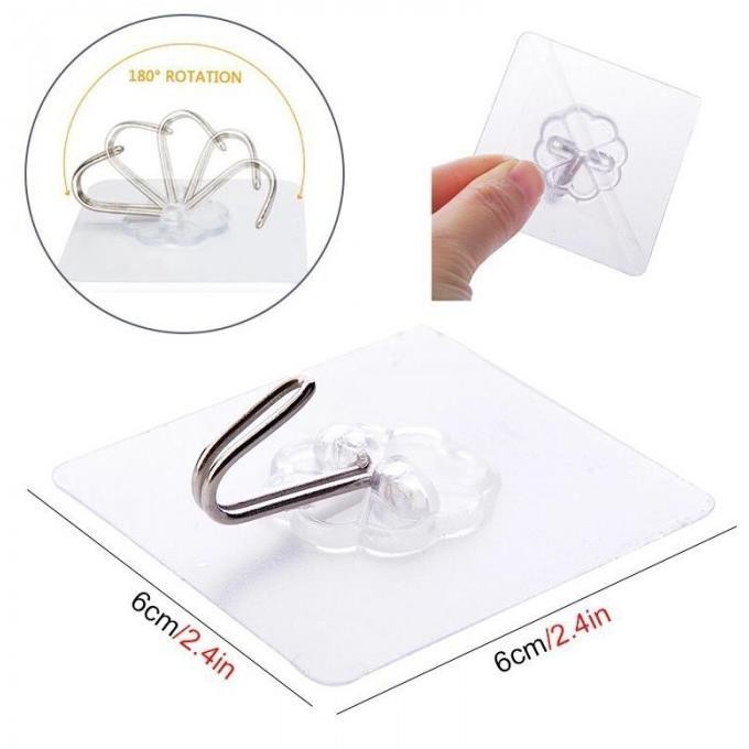 gantungan serbaguna - gantungan model sticker magic hook 50pcs