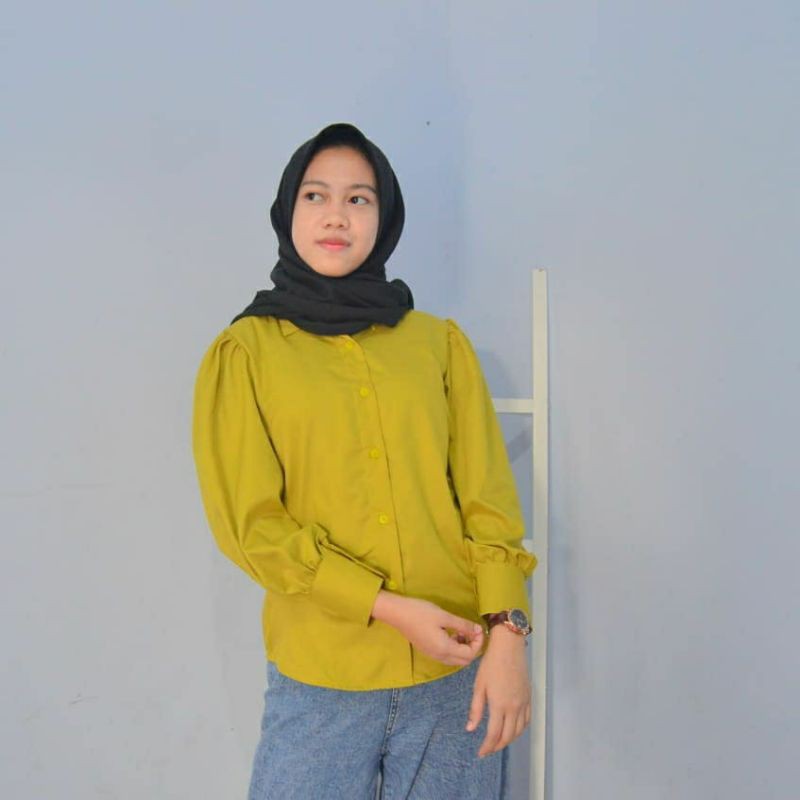 Loona Top by Keenanthi / Kemeja Balon / Kemeja Oversize