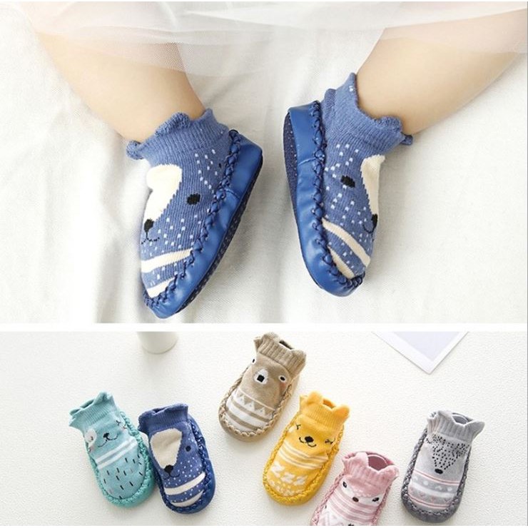 PGT - Kaos Kaki Korea Bayi / Prewalker Bayi Anti Slip / Kaos Kaki Anti Slip