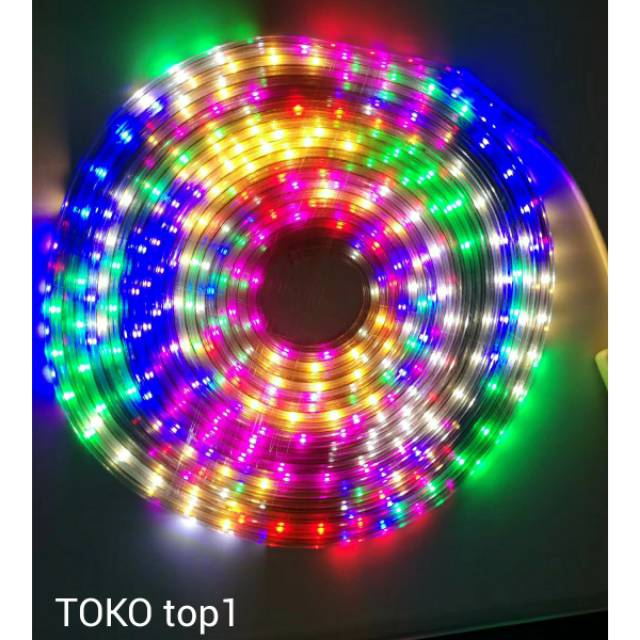 lampu selang rgb 2835 9m/10m/3528 warna warni /lampu strip /tumblr selang  /lp strip 2835 10m