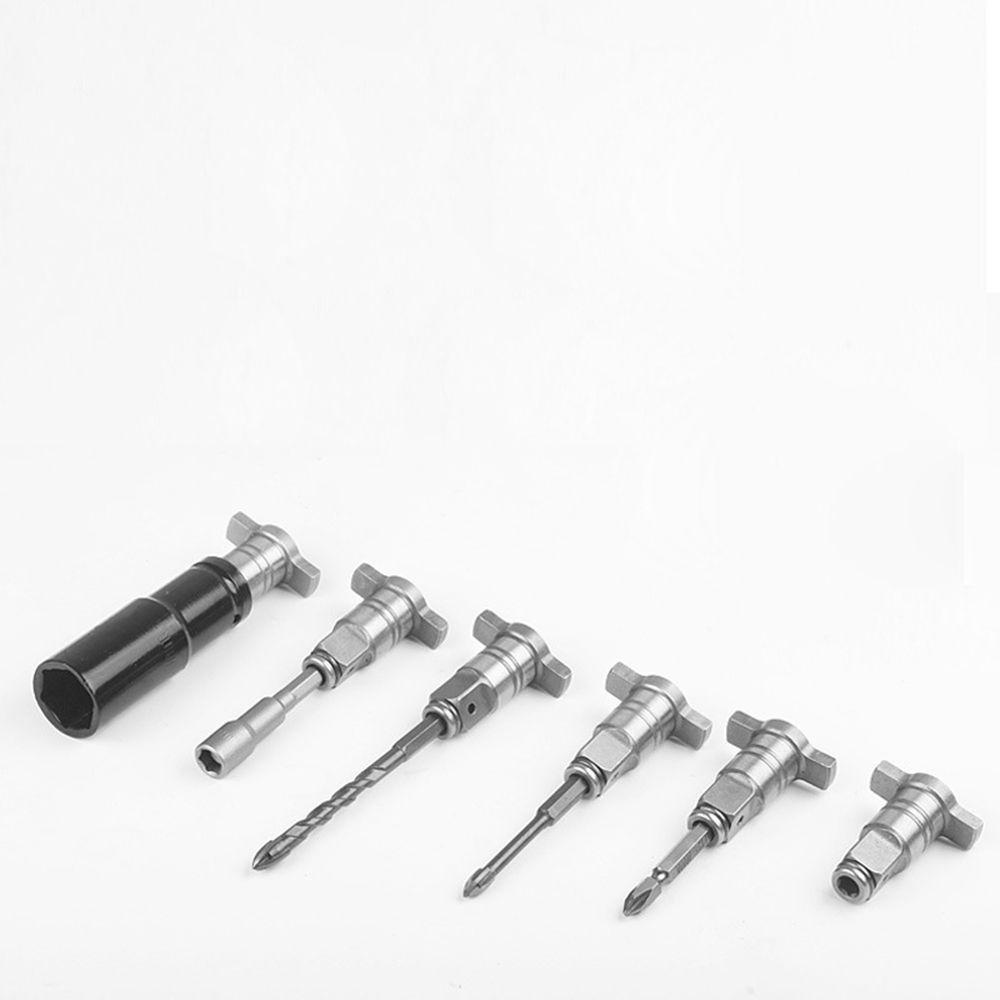 Pineapple Impact Wrench Shaft Refit Bit Head Electric Brushless Alat Listrik Kunci Pas-Part Metal Square Shaft