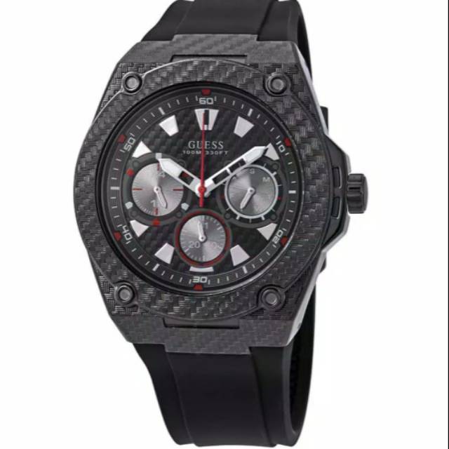 Jam Tangan Pria Guess W1048G2 Black Original