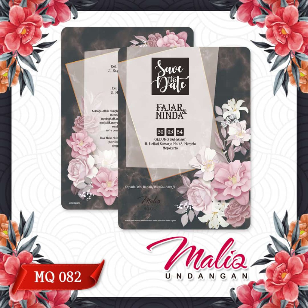Blangko Undangan Maliq seri 82 / Undangan Pernikahan / Undangan Khitan