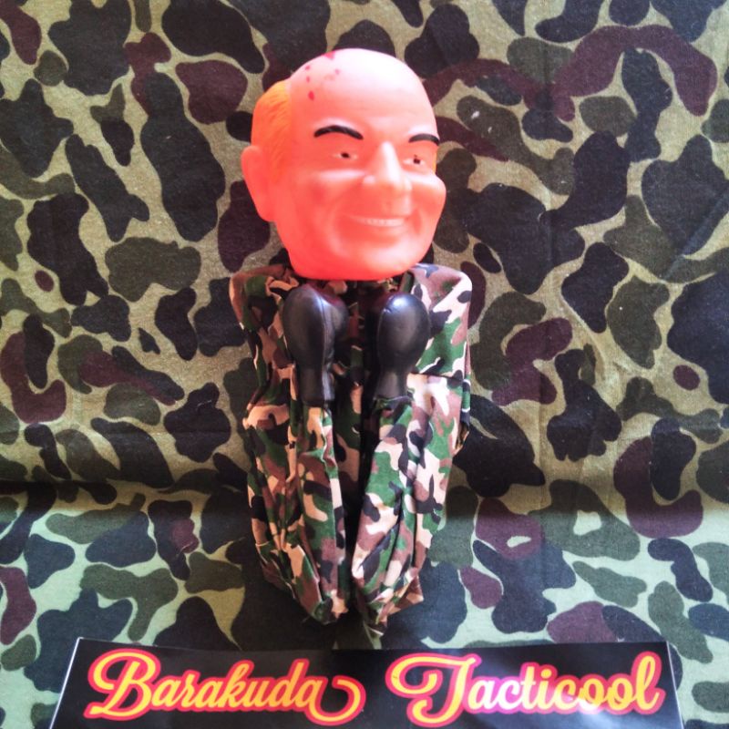 boneka jadul boneka unyil boneka tentara army man boneka tangan jadul kepala karet vintage hand pupp