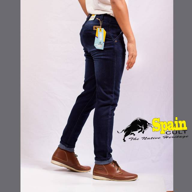 Celana reguler jeans standart pria darkblue gtz streeth jeans pria