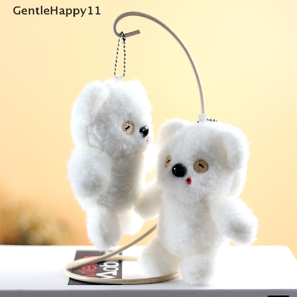 Gentlehappy Cute Plush Cherry Bear Rabbit Mainan Mewah Gadis Ransel Liontin Gantungan Kunci id