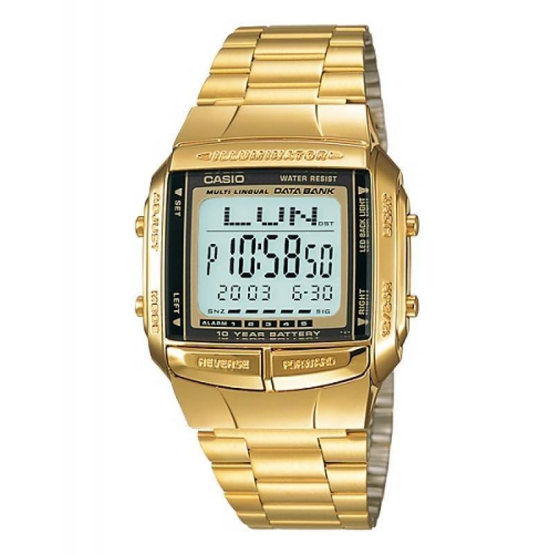 Casio Original DB-360G-9A / DB 360G 9A - Unisex Digital Stainless Gold