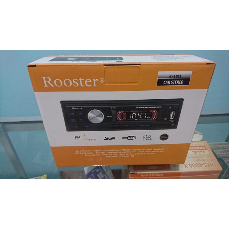 Tape Mobil HEADUNIT ROOSTER MP3 USB RADIO MURAH BAGUS