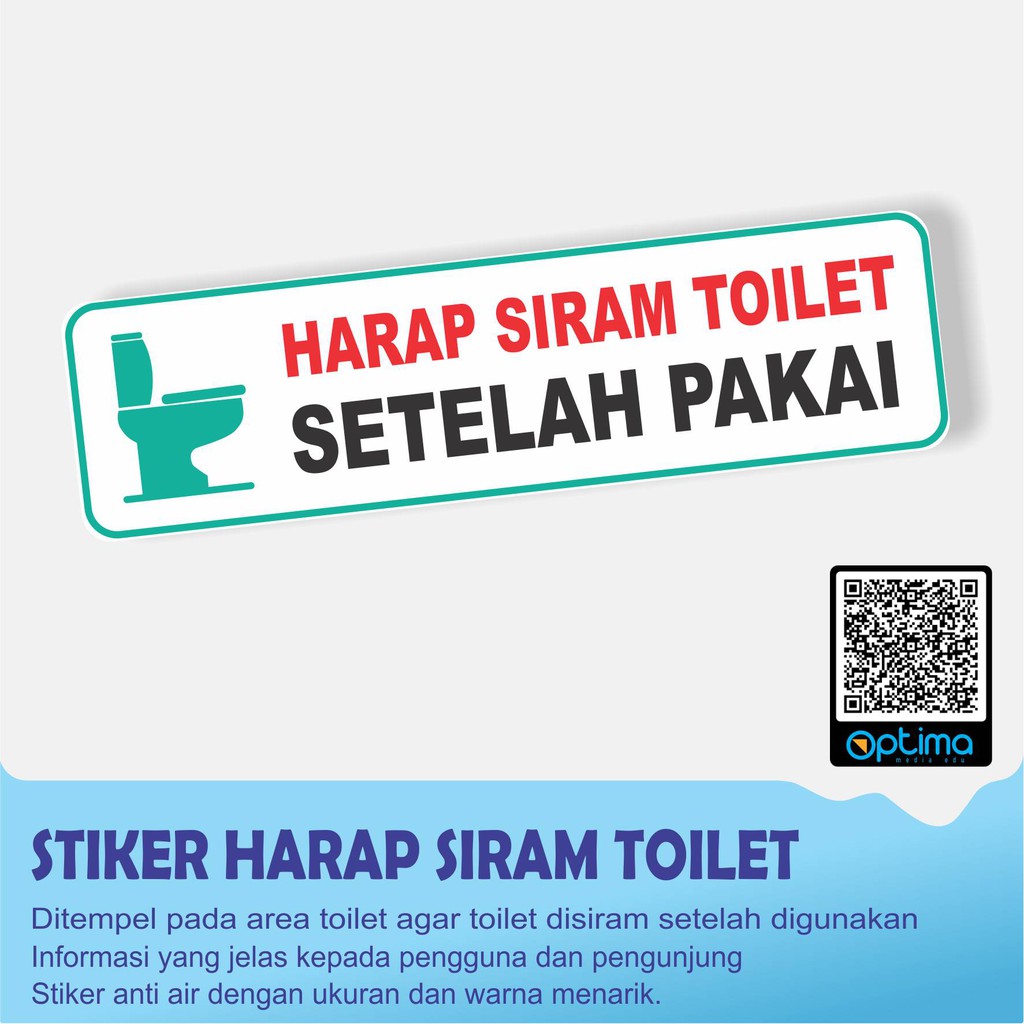 Jual Stiker Harap Siram Toilet Shopee Indonesia 8555