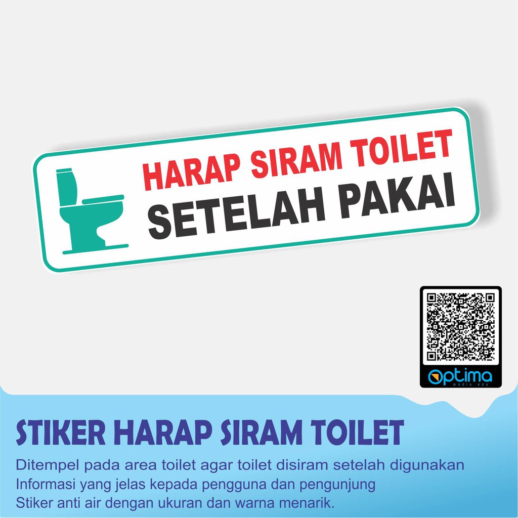 Jual Stiker Harap Siram Toilet Shopee Indonesia 7716