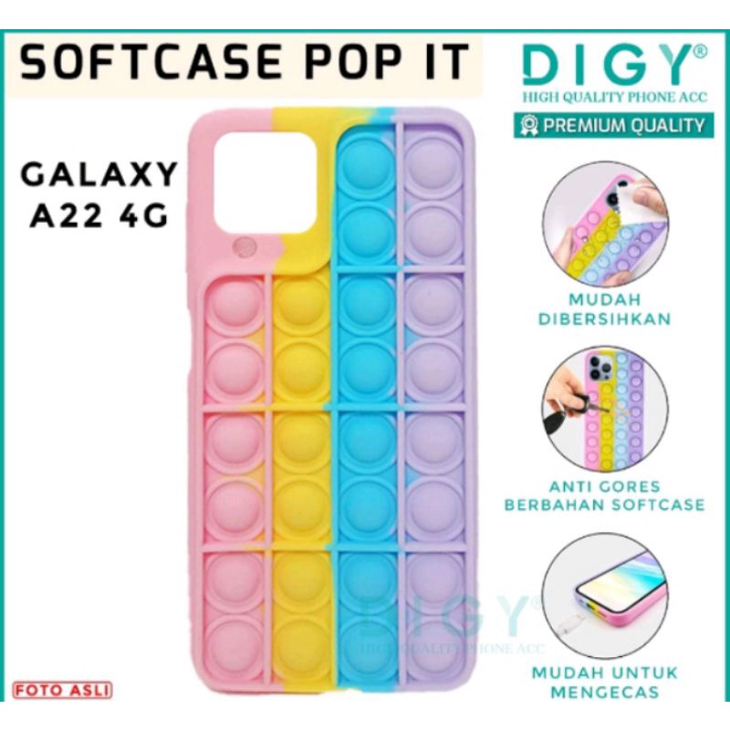 Case POP IT Samsung A22 4g SoftCase POP IT 3D Polos