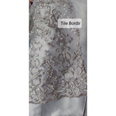 Tile Akar Bordir Tile Akar Tulle