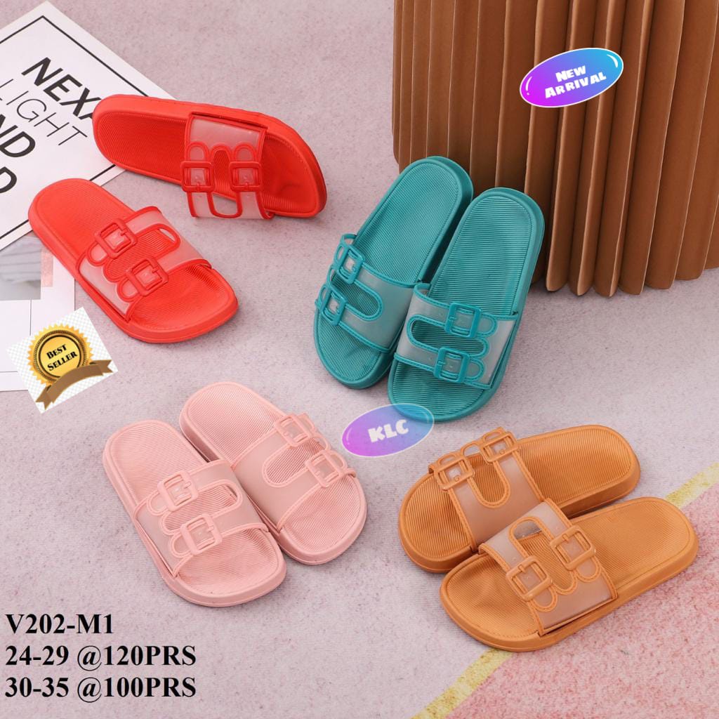 sandal jelly anak perempuan sandal karet wanita sandal alina V202-A1