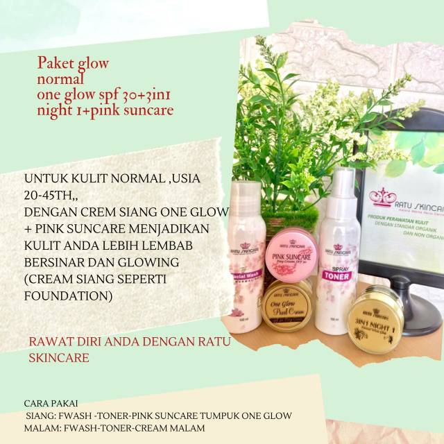 Ratu Skincare "paket 3in1 glow step 1"