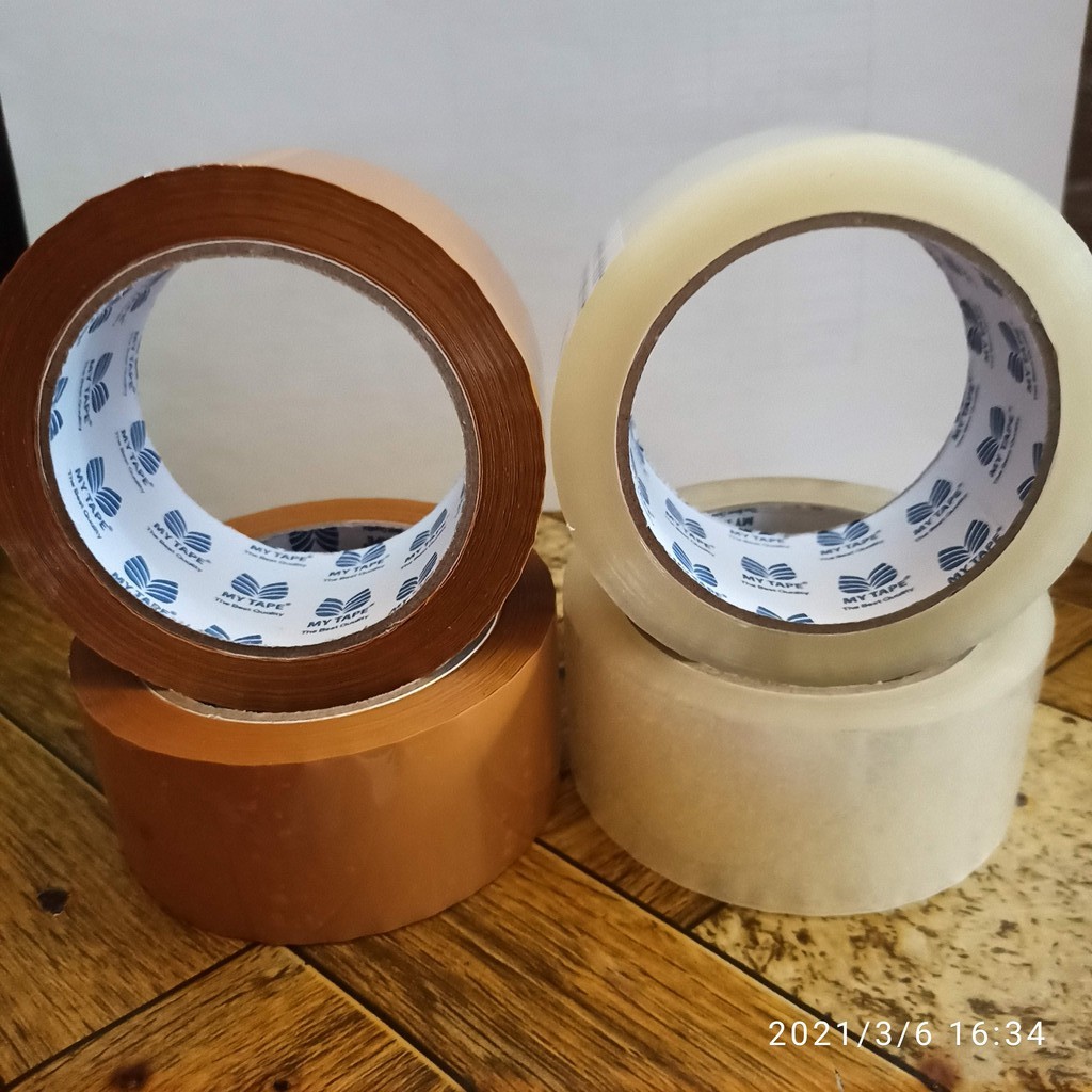 

Lakban bening dan coklat MyTape 48mm x 90 yard