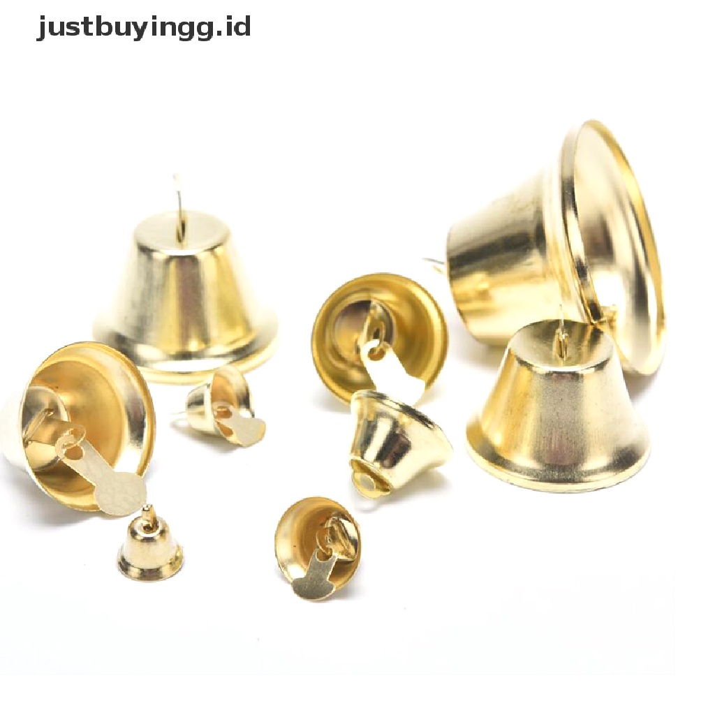 10 Pcs Lonceng Jingle Bell Kecil Bahan Metal Untuk Dekorasi Pohon Natal