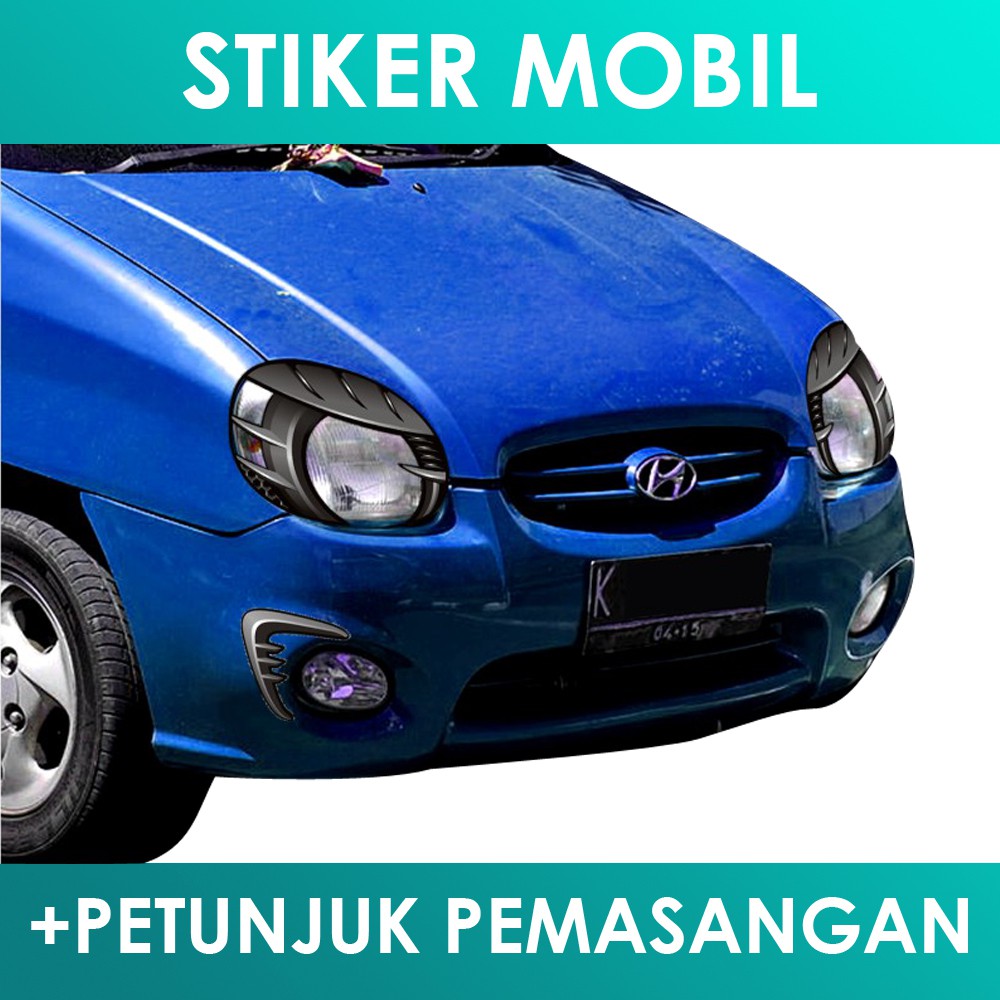 Jual Stiker Mobil Hyundai Atoz New Model Lamp 3D Ok Indonesia Shopee Indonesia