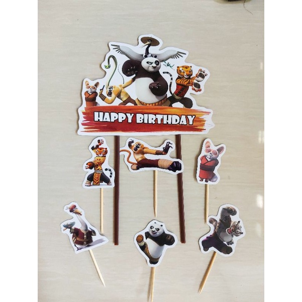 TOPPER KUNG FU PANDA / CAKE TOPPER KUNG FU PANDA / TOPPER KUE KUNG FU PANDA