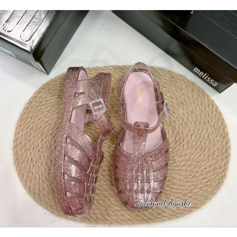 Sepatu Melissa Possesion pink glitter/sepatu Melissa /sepatu sandal melissa/sepatu jelly wanita