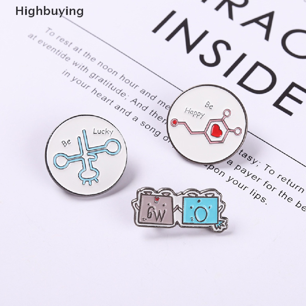 Hbid Bros Pin Enamel Desain Molekul Kimia Keberuntungan OMG Element