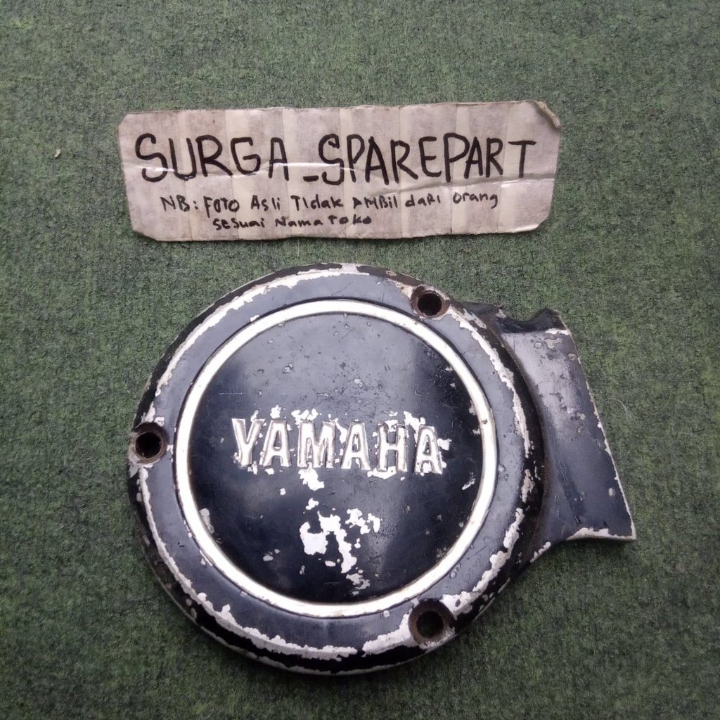 Cover tutup bak blok mesin sebelah kiri Yamaha RX KING original copotan motor murah ori