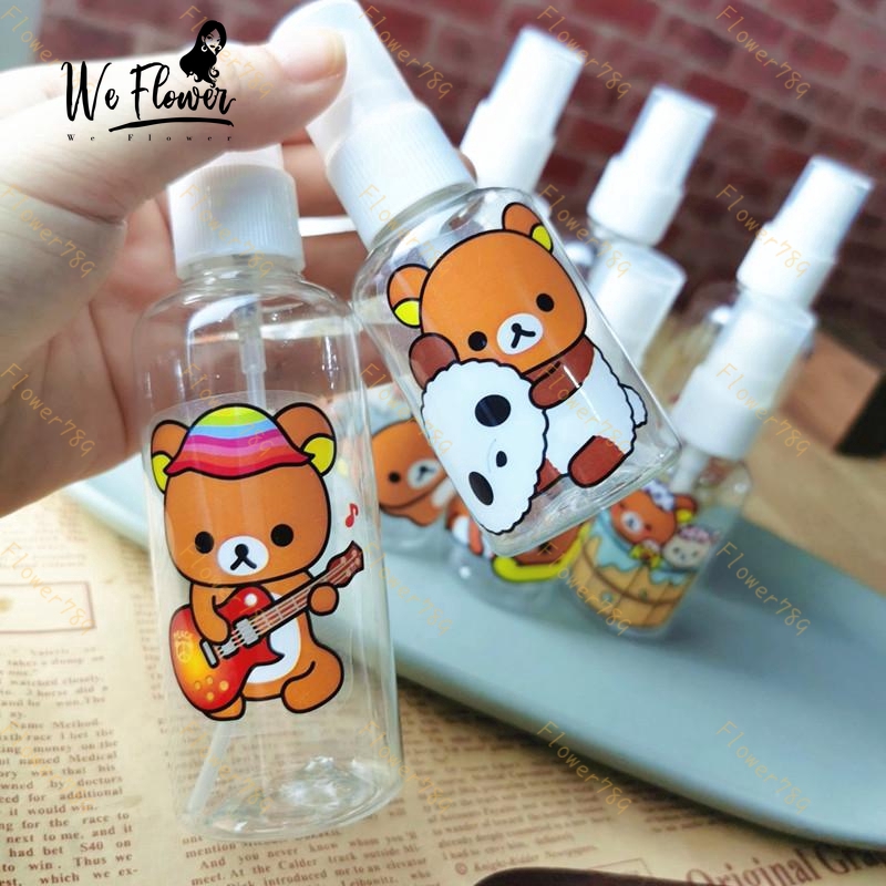 (We) Sumikko Snoppy Stitch Botol Spray Kosong Bahan Plastik Kapasitas 50ml/100ml Portabel