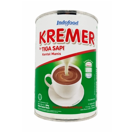 

Indofood Kremer Kental Manis Tiga Sapi 500 gram