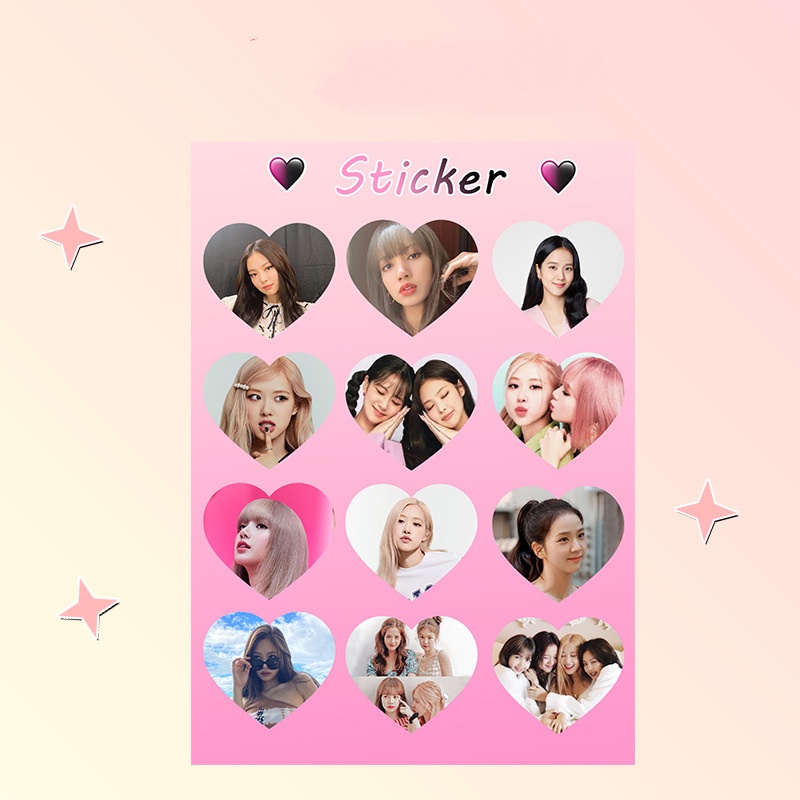 Stiker Glitter Desain Kpop BTS Blackpink Aespa NHYPEN Twice Ateez Untuk Dekorasi