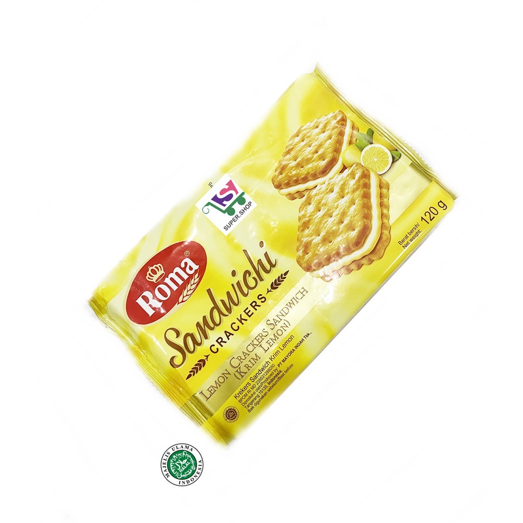 Roma Sandwich Crackers LEMON 120 Gram | Sandwichi