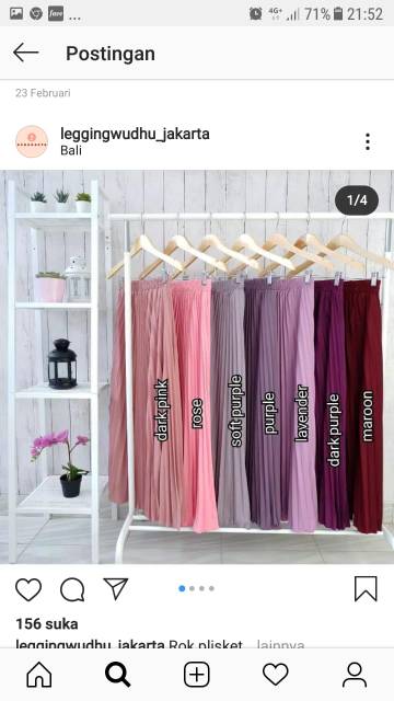 Rok pliket / Rok plisket panjang / Rok plisket premium / Rok plisket murah / Rok panjang