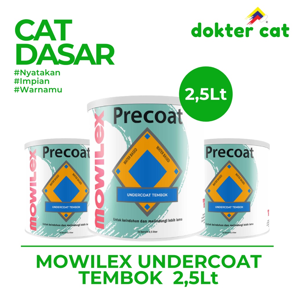 MOWILEX UNDERCOAT TEMBOK  2,5Lt / CAT MOWILEX UNDERCOAT TEMBOK / CAT UNDERCOAT TEMBOK / CAT DASAR MOWILEX PRECOAT UNDERCOAT TEMBOK UCT 2,5 Liter / CAT DASAR TEMBOK PROMO / CAT DASAR MURAH / CAT DASAR BAGUS/ CAT MOWILEX / CAT DASAR MOWILEX PROMO MURAH