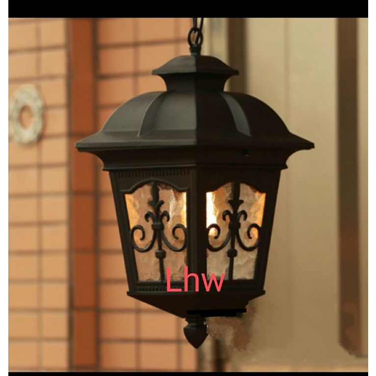 Lampu hias gantung klasik outdoor indoor 1207 dekorasi teras,cafe