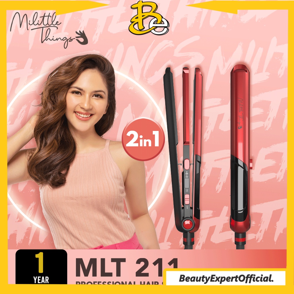 ⭐️ Beauty Expert ⭐️  Milittle Things 211 Professional Hair Straightener 2 in 1 - Catokan Pelurus Rambut