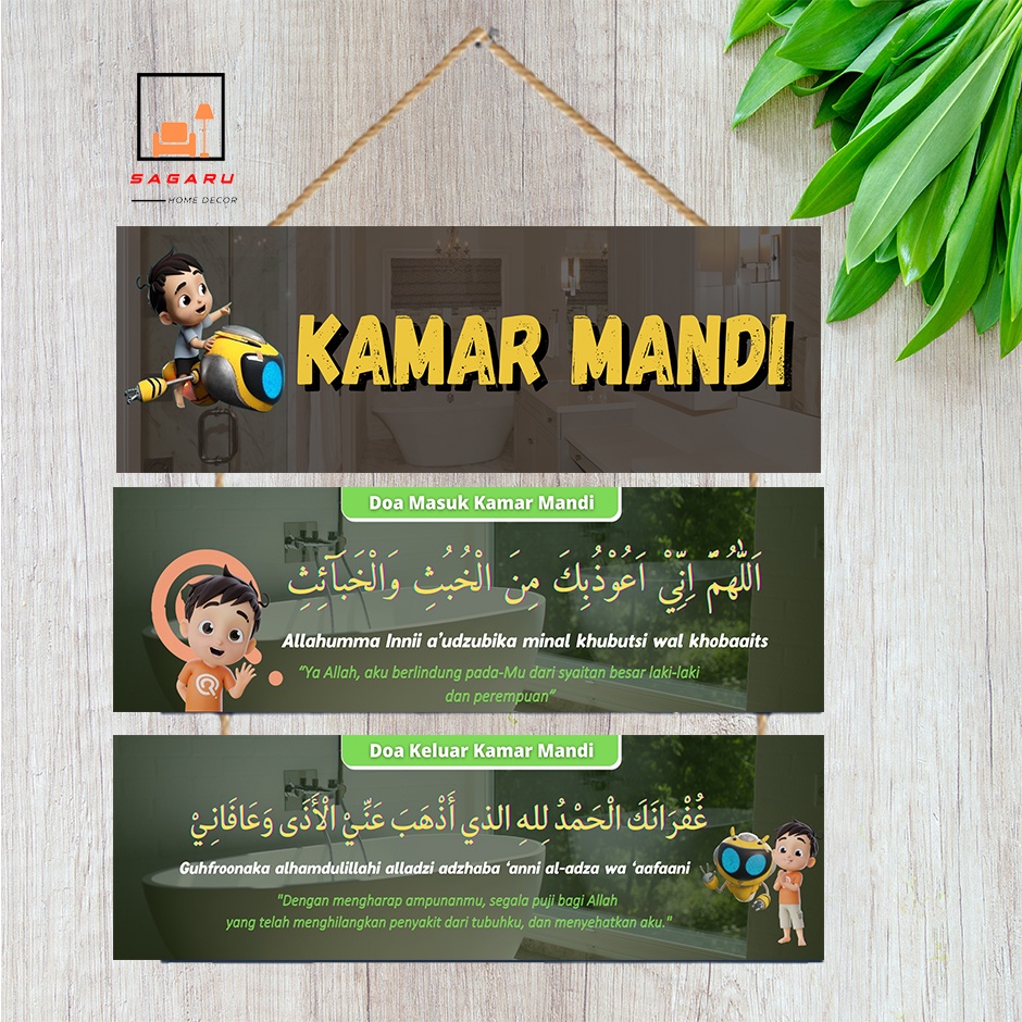 Hiasan Dinding Susun Gantung Home Decor Kamar Mandi Anak