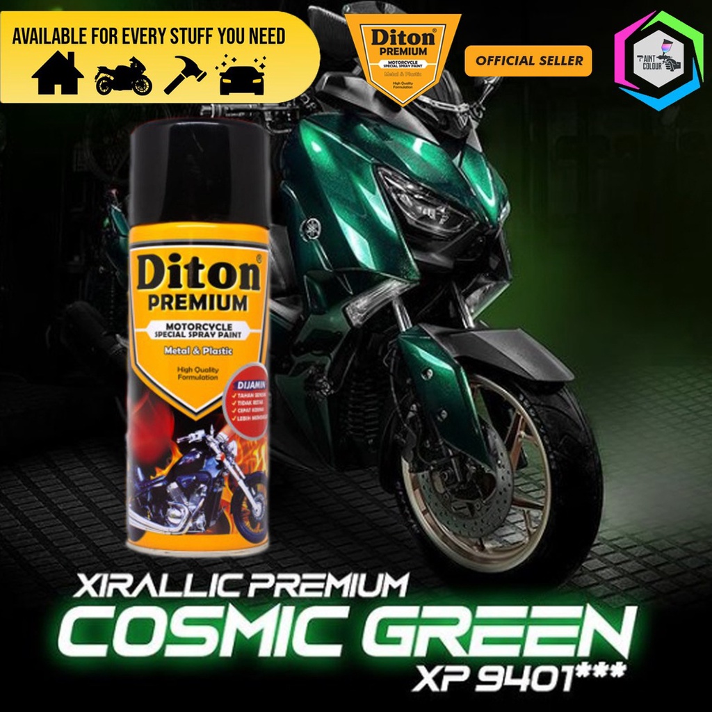 Cat Semprot DITON PREMIUM Xirallic - Cosmic Green XP 9401***