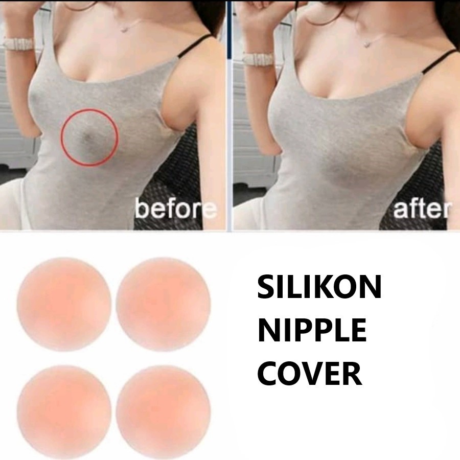 Nipple Pad Silikon Bra Tempel Cover Penutup Puting Payudara Susu Pesta