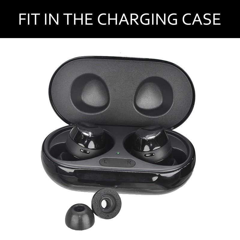 Bt Pengganti Memory Foam Tips Bantalan Telinga Untuk Untuk Tunas plus Eartips Earbud Nirkabel Anti Slip Menghindari Jatuh Ear Tips